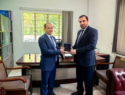 المستشار الثقافي الدكتور/ أحمد الخضمي يستقبل القائم بأعمال الرئيس التنفيذي لجامعة المدينة العالمية